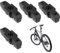 4 Stück Bremsbeläge Fahrrad,Ebike Felgenbremse Bremsschuhe,Fahrräder Schwarz Geräuscharme Bremsklötze,Bike Brake Pads,Bremsbacken Fahrrad,für Magura HS11/HS22/HS24/HS33/HS66 Bremsen Ersatzteile