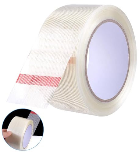 JOYVOX 25M/82FT Clear Duct Tape, Waterproof and High Performance, Heavy Duty Adhesive Tape for Indoor and Outdoor Use, Ideal for Repairs, Sealing, and Patching