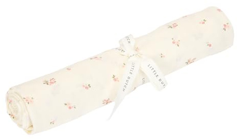 Little Dutch Pucktuch Swaddle Tuch Decke Musselin Baby (120x120 cm) Fairy Blossom - Fairy Garden