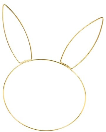 TOPBATHY Osterhase Metall Ornament Eisen Kreis Decor Handwerk Bunny Runde Metall Draht Kranz Rahmen