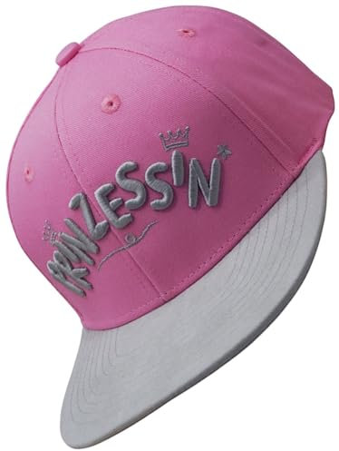 Kinder Snapback Cap Prinzessin (Mädchen, Junior, Kids, optimale Passform, Kappe, Unisex) (DE/NL/SE/PL, Alter, Einheitsgröße, Pink)
