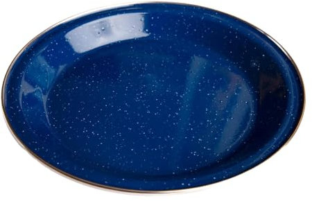 ECOPOWER SPORTS Elite Enamel Dining Plate for Indoors and Outdoors (British Blue)
