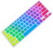 Yardenfun 1Pc Rainbow Silicone Keyboard Protector Compatible with Dell Dustproof Keyboard Cover for Laptop Full Elasticity Close Fitting Design