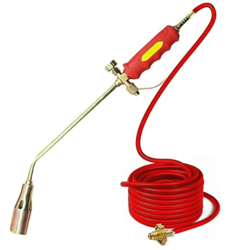New Propane Torch Weed Burner Kit, Protectivemethod Torch Weed Burner Kit, Hohe Leistung 1.900.000 BTU Gasbrenner Abflammgerät, Unkrautbrenner für Propangastank (1.2M hose)