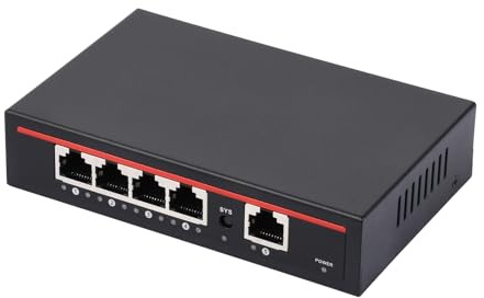 Waveshare AC PoE Integrated Gigabit Router, 5 Gigabit Ports, Standard PoE Power Supply Output, AP Management