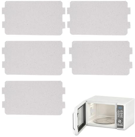 Tharvolex Microwave Mica Plate 5 Pcs - Universal Waveguide Cover for Appliance Repair - High Temp Resistant & Durable Micaplate