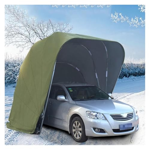 Abri autoportant Portable en Acier Inoxydable, ce Garage Pliant Toute la Saison de Protection 5.5m x 2.5m Vert