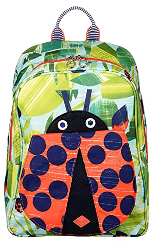 Oilily Nature Ladybug Backpack Leaf