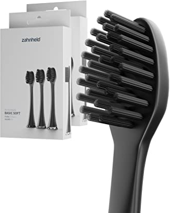 Zahnheld® Bürstenkopf Basic Soft | Ersatzbürsten in Papierverpackung | Weiche Wechselköpfe Für Gero Schallzahnbürste | Effektive Reinigung