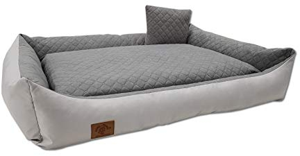 Odolplusz XXL - Hundebett - Hundekissen - Hundesofa mit Wendekissen - waschbar - (Grau)