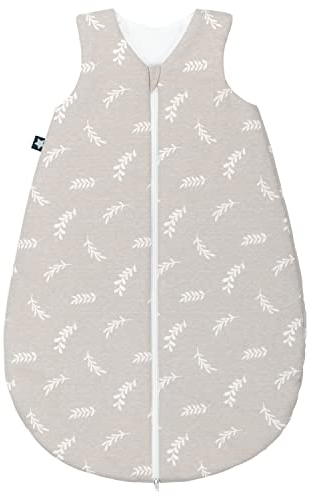 Julius Zöllner Baby Ganzjahresschlafsack aus Jersey Baumwolle, Standard 100 by Oeko-Tex, Made in Germany, Gr. 56, Twiggy
