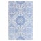 vidaXL Outdoor Teppich Zweischichtiger Jacquard Terrassenteppich Außenteppich Küchenteppich Indoor Terrasse Balkon Flur Küche Bad Babyblau 190x290cm PP