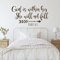 Bibel Wandtattoos Gott Ist In Ihr Und Sie Wird Nicht Fallen Psalm 46:5 Christliche Bibelverse Wandaufkleber Für Mädchen Schlafzimmer Dekoration 57X32Cm