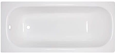 Auswahl-Stahl Emaile Badewanne•Classic Rechteck-Badewanne•140-170cmX70-75cm weiß Größe 140 x 70 cm (2,4mm) rechteckig