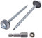 Paquete de 30 tornillos autoperforantes DIN 7504-K de acero galvanizado de 4,8 x 80 mm, con arandelas EPDM, cabeza de arandela hexagonal, tornillo de chapa metálica, autorroscante (30, 4,8 x 80 mm)