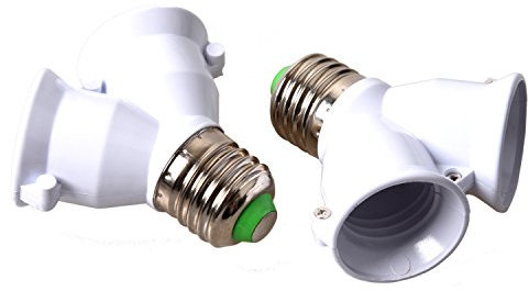 2x ADAPTATEUR DOUILLE E27 VERS DOUBLE E27 VIS DEVIENT BAILLONNETTE Convertisseu