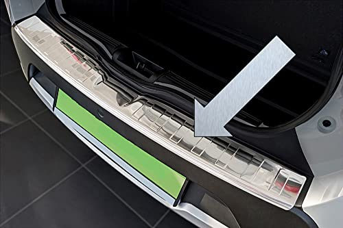 Ladekantenschutz Edelstahl Silber kompatibel mit Dacia Spring Electic 5-Türer vor Facelift Baujahre 2021-02.2024 3235446