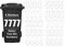 Pack of 4 White Sticky Numbers for Wheelie Bins Number - 7 Waterproof (17 cm) Labels for Wheelie Bins & Garbage Bins Packwith®
