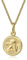 Xaana Taufkette Anhänger Schutzengel Gott schütze dich aus 333er Gelbgold inkl. vergoldeter Silberkette 36/38cm AMZ0593