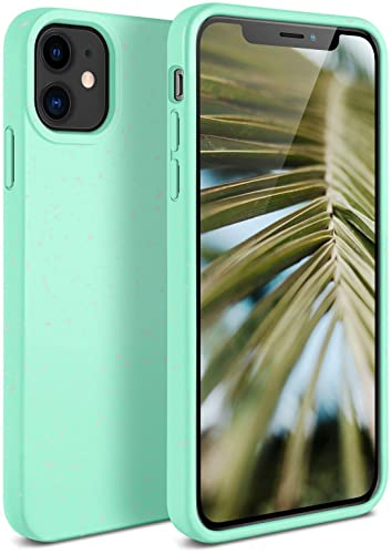 ONEFLOW Sama Sama Case kompatibel mit Apple iPhone 11 – Nachhaltige Handyhülle aus Pflanzenfasern, Hülle biologisch abbaubar ohne Plastik, vegan und umweltfreundlich – Türkis