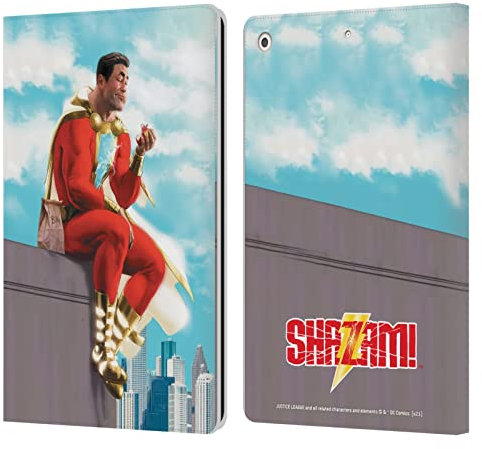 Head Case Designs Licenciado Oficialmente Justice League DC Comics Issue #9 Variant 2019 Arte de cómics de Shazam Carcasa de Cuero Tipo Libro Compatible con Apple iPad 10.2 2019/2020/2021