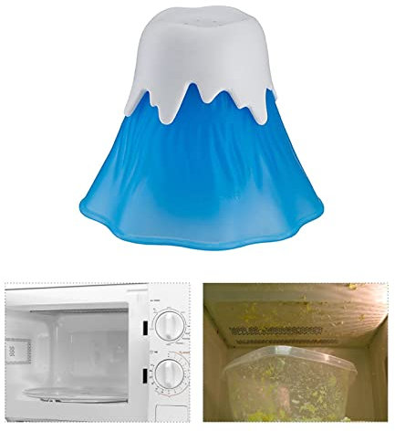 QARIDO Vapor para Horno microondas - Lavadora Horno en Forma volcán,Ayudante Limpieza Alta Temperatura en erupción Agua y vinagre Fácil Usar para la Oficina