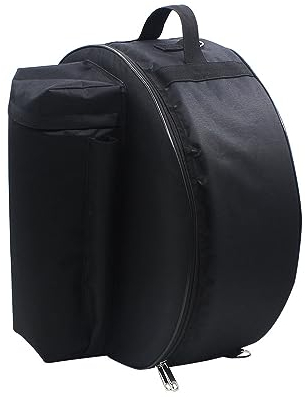 Snare Drum Case, Protable Snare Drum Tasche, Dicker Snare Drum Rucksack, Oxford Tuch, Tragbare Schulter Snare Drum Rucksack, Percussion Zubehör, Snare Drum Aufbewahrungstasche Schwarz