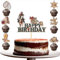MiaLover 19Pcs Kuchen dekorieren Set Western Cowboy Themed Kuchen dekorieren 1 große Happy Birthday Cupcake und 18 Kuchen Topper für Kinder Junge Mädchen Geburtstag Party Zubehör