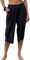 Cicy Bell Damen Hosen Sommer mit Taschen 3/4 Capri Hose Elastische Taille mit Knöpfen Lose