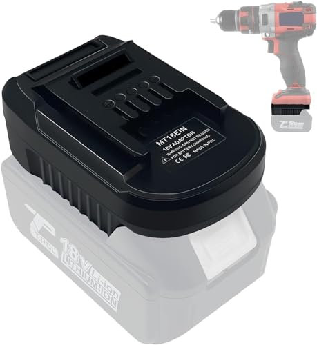Battery Adapter for Makita for Einhell, URUN MT18EIN Adapter for Makita 18 V for Einhell 18 V Battery, Perfect Fit for Einhell 18 V Power Tools