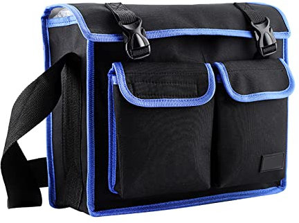 Verdickter Oxford-Stoff, Elektriker-Reparaturwerkzeuge, Umhängetaschenhalter, Organizer, Großer Platz für Hammer, Elektrische Bohrmaschine, Klapptaschen (Verdicktes A3-Modell