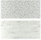LYSEKIL Panneau mural, 119,6 x 55 cm, double face, effet marbre blanc/effet terrazzo