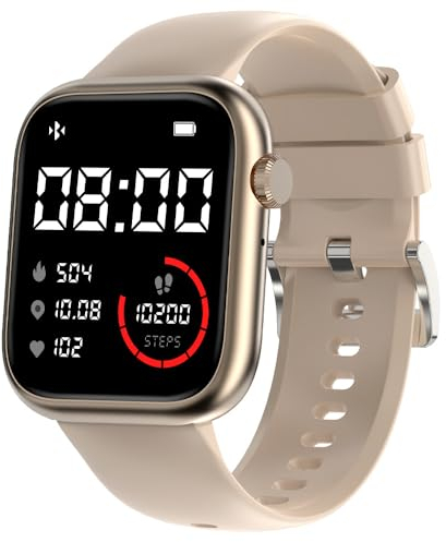 Smartwatch Herren Damen Android iOS mit Telefonfunktion Fitnessuhr Herren Fitness Tracker mit Pulsmesser Blutdruckmessung SpO2 Schlafmonitor Aktivitätstracker Schrittzähler Sportuhr Damen für Kalorien