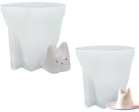 Wackelpudding Katze Form, Silikon Kuchenform, Silikon Pudding Formen Gelee Form, Wackelpudding Katze Form, Dessert Katze Formen Mousse Form, für Silikon Zucker Drehen Backen Werkzeuge