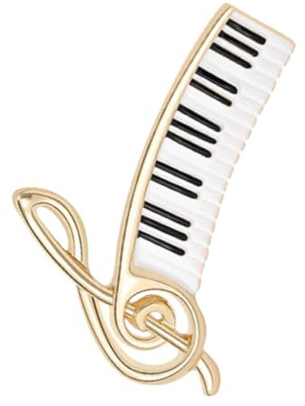 LIFKOME Elegante Klavier-brosche Mit Musikinstrument Für Damen Keyboard-brosche Klavier