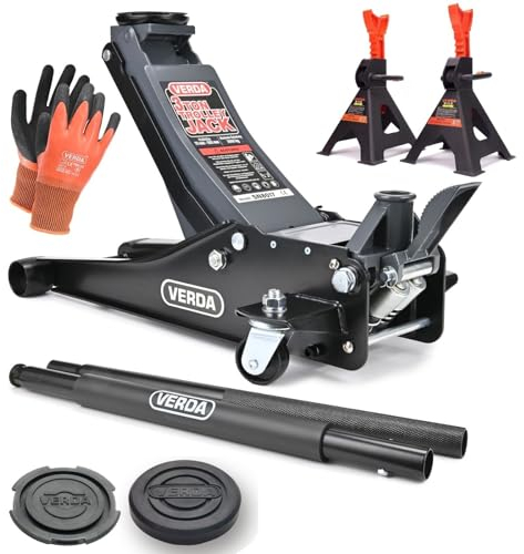 2X Unterstellböcke 3T, 295-425 mm, Wagenheber Ständer Modellwahl Wagenbock Werkstattstände Profi Reifenwechsel Abstellbock Auto Heber PKW Wohnmobil ideal für Reifenwechsel SN2430