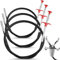 3 Stück Krallengreifer, Abflussreiniger Spirale, Flexibel Greifkralle Greifer, Abflussspirale Spülbecken Reinigungshaken, Rohrreinigungsspirale, Spirale Abfluss Rohrreinigung für Küche, Bad