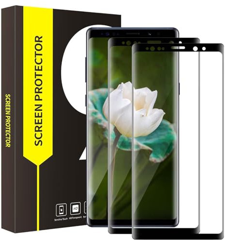 Bodyguard Schutzfolie für Panzerglas für Samsung Galaxy Note 9, 2 Stück 9H Härte Schutzglas für Galaxy Note 9, Sensitive Touch, 3D Kante, Blasenfreie, 0.33mm Ultra-Klar Samsung Note 9 Displayschutz