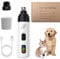 Huesom Silent Groom Nail Grinder, Silent Grind Pro for Dog Nails, Low Noise USB Rechargeable Pet Clipper, All Pet Sizes and Nail Thicknesses, Suitable for Dogs and Cats (1Set)