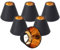 bangminda 6 Pièces Petit Abat-jours E14 Abat-Jour de Lustre à Tissu Abat-jour à Clip Abat-jour Remplacement des Lampadaires Abat-jours pour Lampe Suspension Lampe Plafond Murale Cristal (Noir)