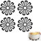 Pan Protectors, 4pcs Black Silicone Pan Protectors for Stacking Hot Pan Stand Pot Protectors Heat Resistant Anti-Slip Anti-Scald Kitchen Countertop Tool Silicone Pot Protectors