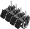 TOPBATHY 4 Stück Rollenräder für Stuhl ziehen um Stuhlrolle Stuhlräder Schwerlasträder Ersatz Möbel einkaufswagen schubkarre Rollen für Regale Vorbaurolle Lenkrollen Rollen für Stuhl Eisen