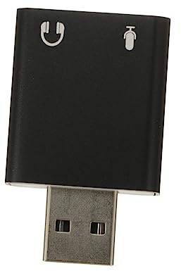 Operitacx Externe USB Soundkarte Aluminium USB Audioadapter mit Mikrofon und Kopfhöreranschluss für PC Laptop Treiberfrei Externes Audio für Spiele und Musik