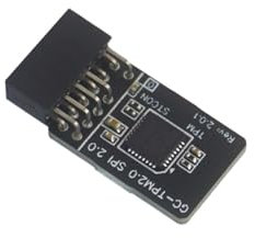Placa base segura para PC para TPM2.0 SPI 2.0 (12 1), placa adaptadora, accesorio de computadora PCB de confianza