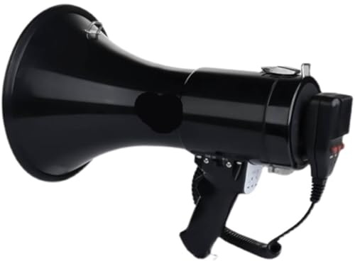 JMOUZHG Megaphone Bullhorn Bullhorn Portable Megaphones Recording Handheld Megaphone Built-in Siren 50w High Power Bullhorn Speaker (C)
