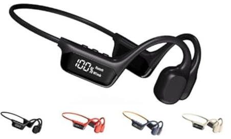 ZWOIVHE Echopert V2 - Écouteurs À Conduction Osseuse Original，Casque De Sport Et De Natation, Indice D'étanchéité IPX8 (Noir)