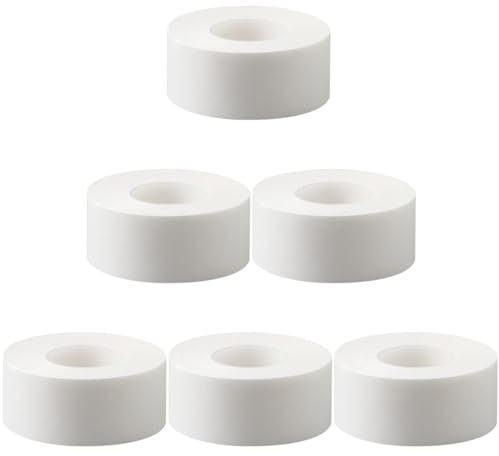AUTSUPPL Sommerstimmung 6 Rollen Atmungsaktive Schweißabsorbierende Pads Schweißpad aus Vliesstoff mit Haftfunktion Abschneidbare Länge für Kragen und Kleidung