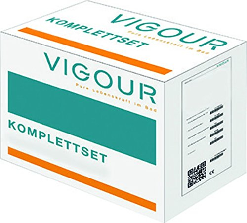 VIGOUR Clivia Wand-Tiefspül-WC-Set, ohne Spülrand bestehend aus: Wand-Tiefspül-WC ohne Spülrand, Schallschutzset und WC-Sitz