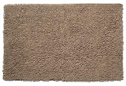 Croydex Latte Cotton Bathroom Mat with Slip-Resistant Backing