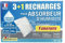 Recharge absorbeur d'humidité neutre x3 +1gratuite